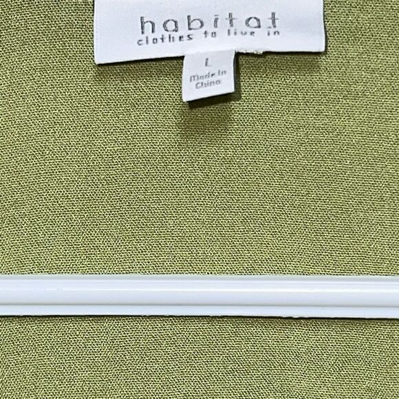 NWT Habitat Clothes to Live In Fern Color Marble Button Crinkle Swing Top L/XL - Picture 8 of 8